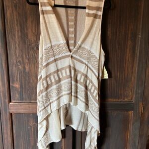 ONE WORLD White Asymmetrical Sleeveless Tank Top